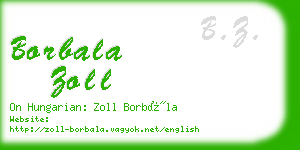 borbala zoll business card